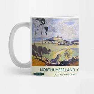 Vintage Railway Poster Northumberland Mug